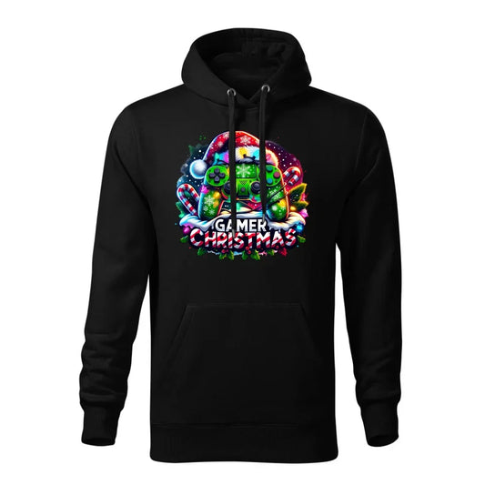 Świąteczny gracz | Bluza męska z kapturem na święta dla gracza BN22 - StoryCups.pl