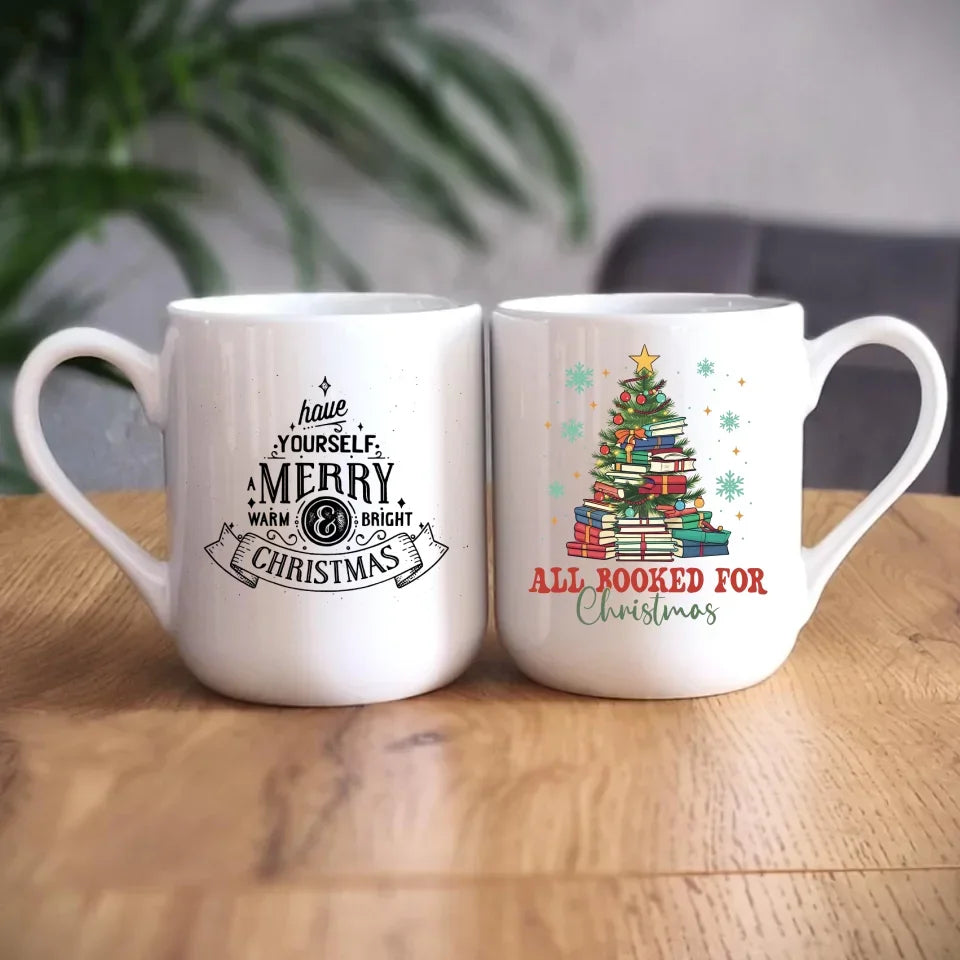 All booked for Christmas | Kubek świąteczny BN05 - StoryCups.pl