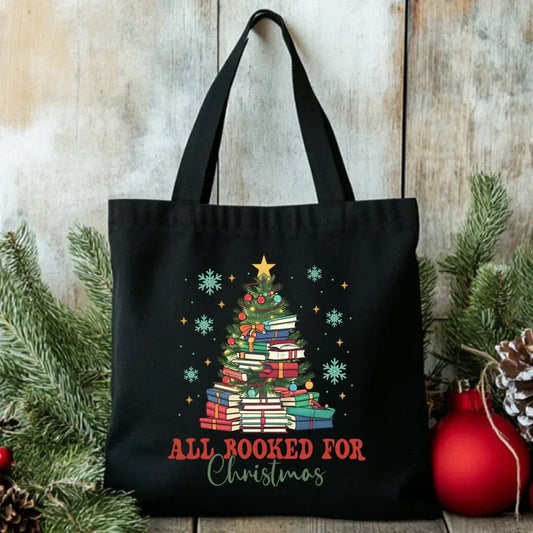 All booked for Christmas | Świąteczna eco torba BN05 - StoryCups.pl