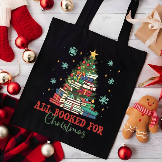 All booked for Christmas | Świąteczna eco torba BN05 - StoryCups.pl