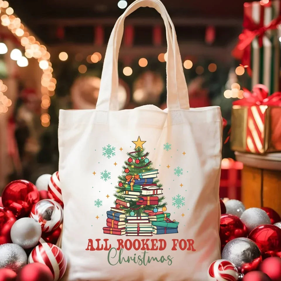 All booked for Christmas | Świąteczna eco torba BN05 - StoryCups.pl