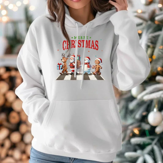 Merry Christmas | Świąteczna bluza damska z kapturem BN06 - StoryCups.pl