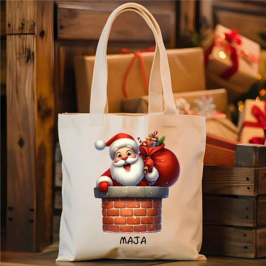 Mikołaj | Spersonalizowana eco torba świąteczna BN07 - StoryCups.pl