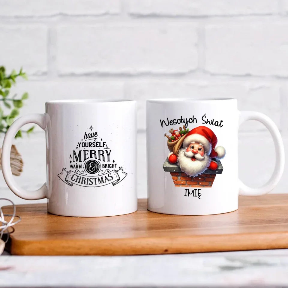 Mikołaj | Świąteczny kubek z imieniem BN08 - StoryCups.pl