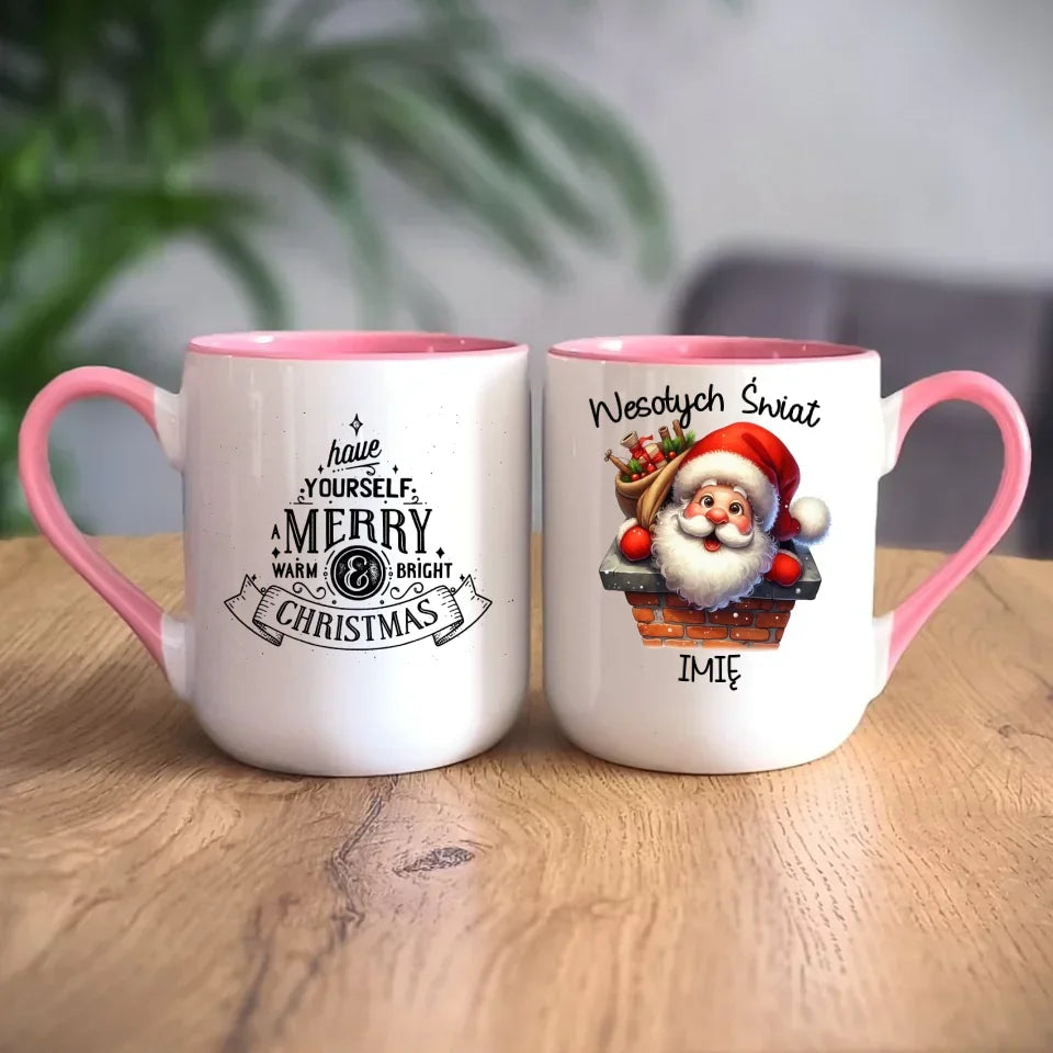 Mikołaj | Świąteczny kubek z imieniem BN08 - StoryCups.pl