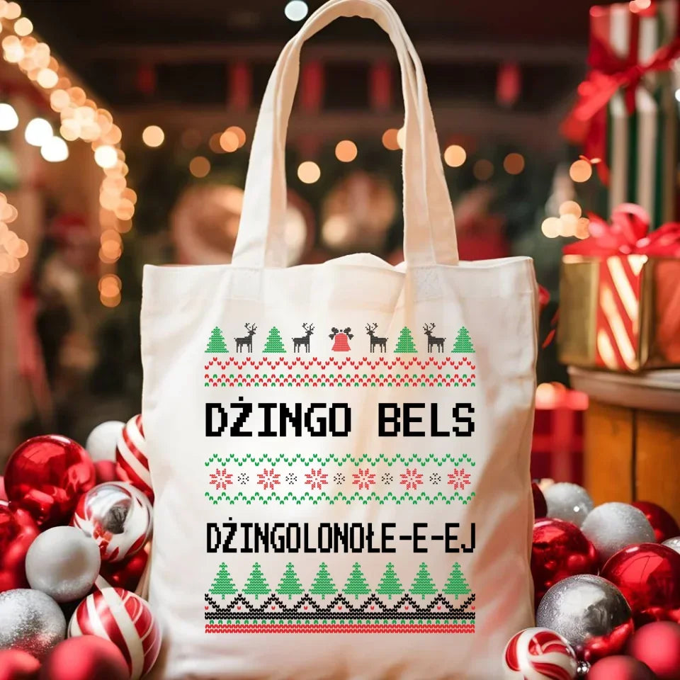 Dżingo bels | Świąteczna eco torba BN11 - StoryCups.pl