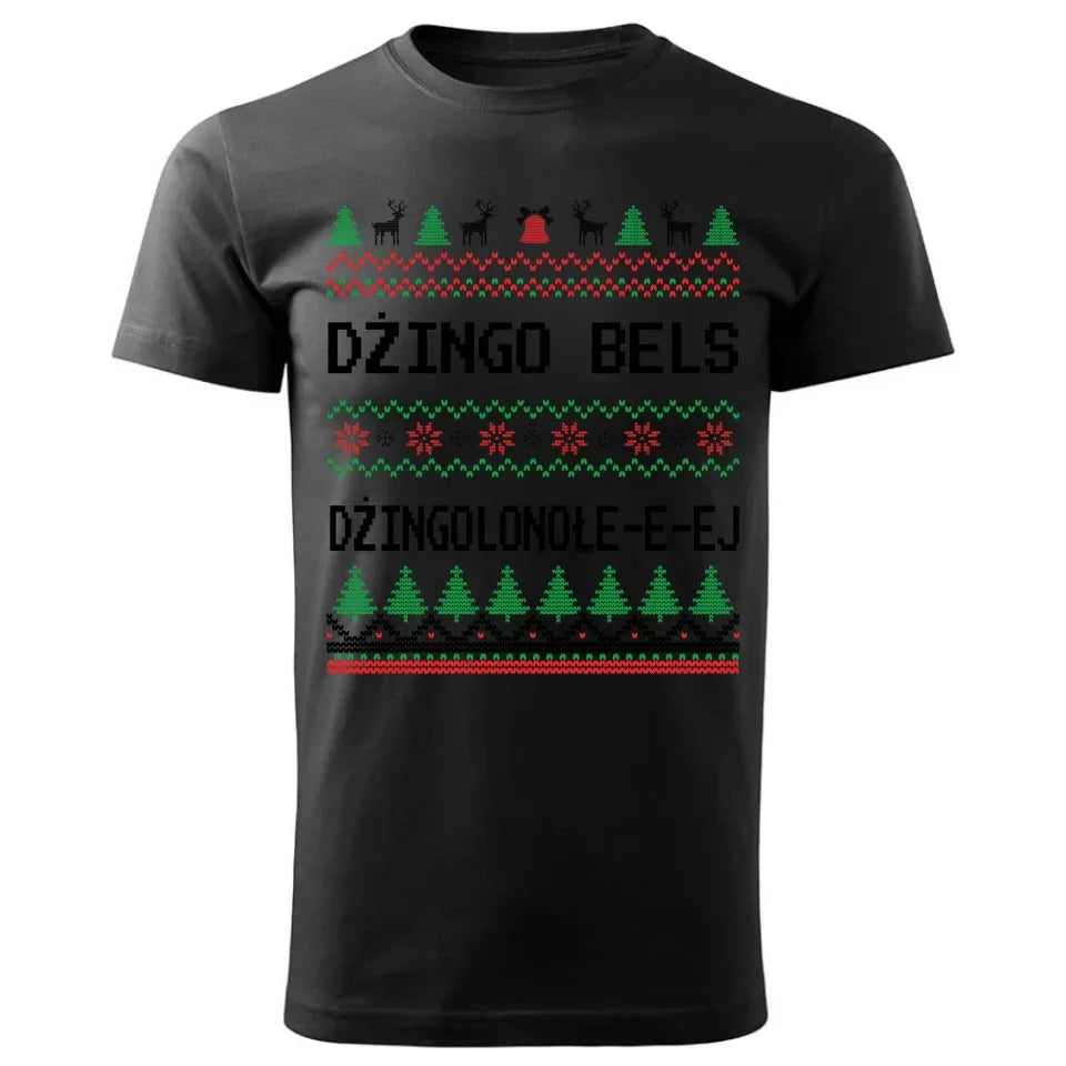 Dżingo bels | Świąteczna koszulka męska BN11 - StoryCups.pl
