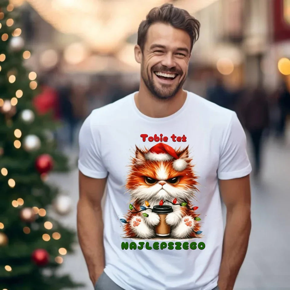Najlepszego | Świąteczna koszulka męska BN32 - StoryCups.pl