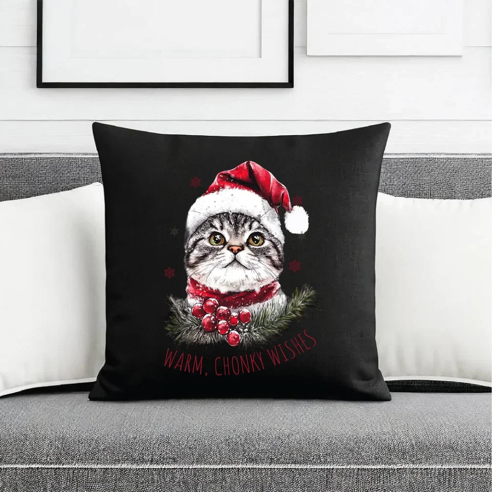 Warm, Chonky Wishes | Świąteczna poduszka dekoracyjna BN36 - StoryCups.pl