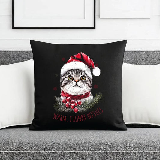 Warm, Chonky Wishes | Świąteczna poduszka dekoracyjna BN36 - StoryCups.pl