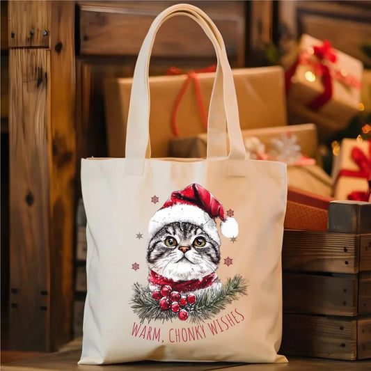 Warm, Chonky Wishes | Świąteczna eco torba BN36 - StoryCups.pl