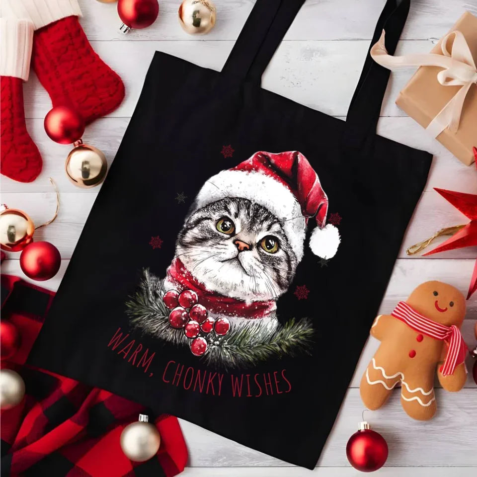 Warm, Chonky Wishes | Świąteczna eco torba BN36 - StoryCups.pl