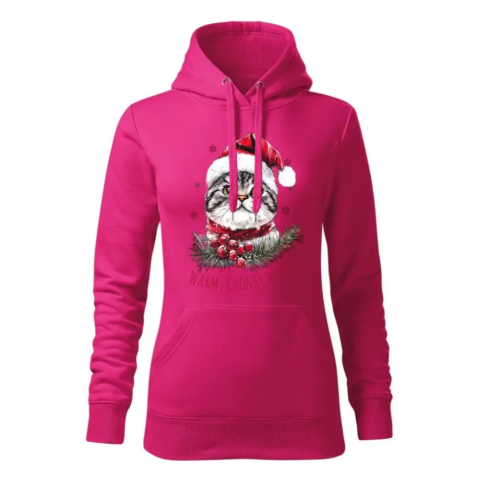 Warm, Chonky Wishes | Świąteczna bluza damska z kapturem BN36 - StoryCups.pl