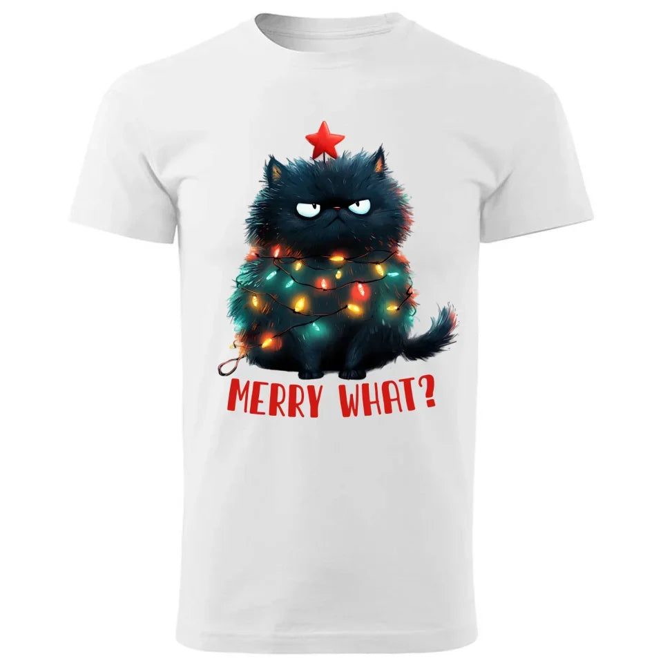 Merry what? | Świąteczna koszulka męska BN37 - StoryCups.pl