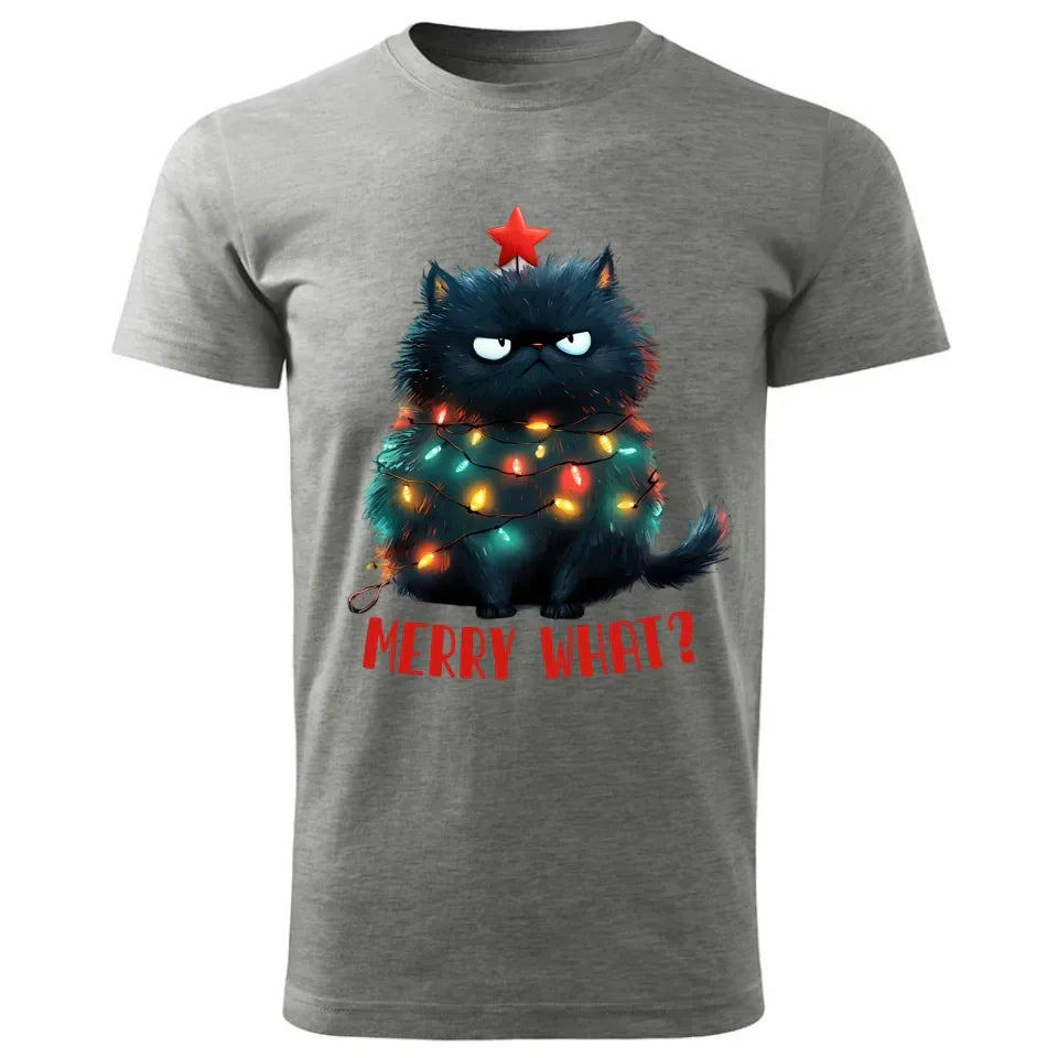 Merry what? | Świąteczna koszulka męska BN37 - StoryCups.pl