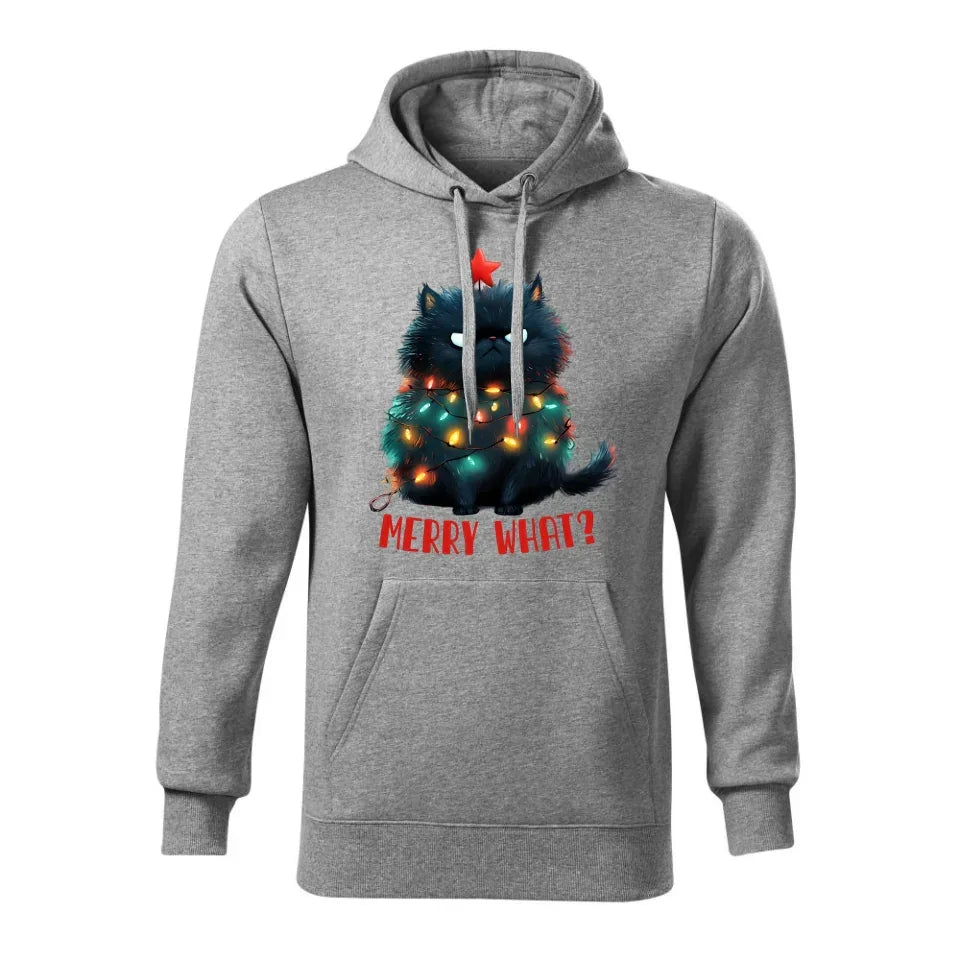 Merry what? | Świąteczna bluza męska z kapturem BN37 - StoryCups.pl