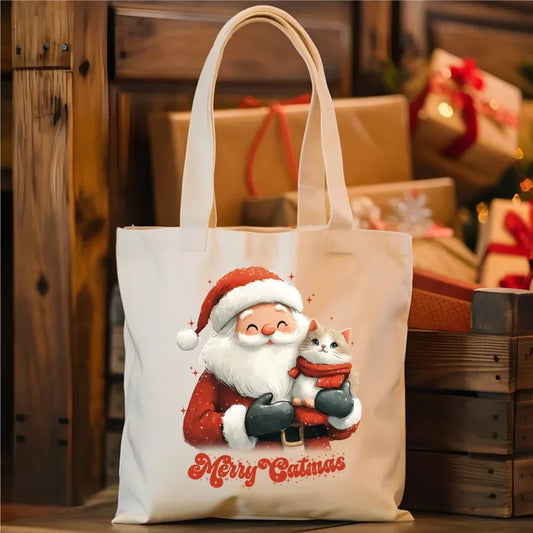 Merry Catmas | Świąteczna eco torba BN38 - StoryCups.pl