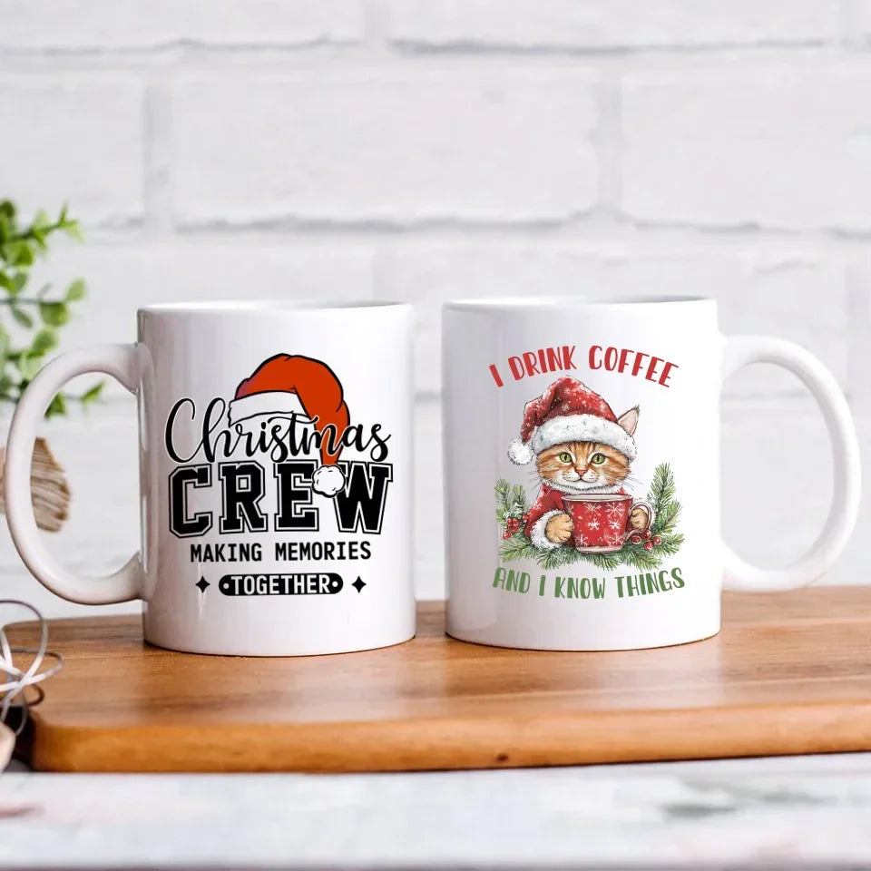 I drink coffee and I know things | Świąteczny kubek BN39 - StoryCups.pl