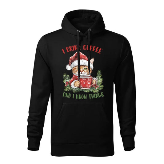 I drink coffee and I know things | Świąteczna bluza męska z kapturem BN39 - StoryCups.pl