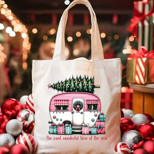 Kempingowe Święta | Świąteczna eco torba BN40 - StoryCups.pl