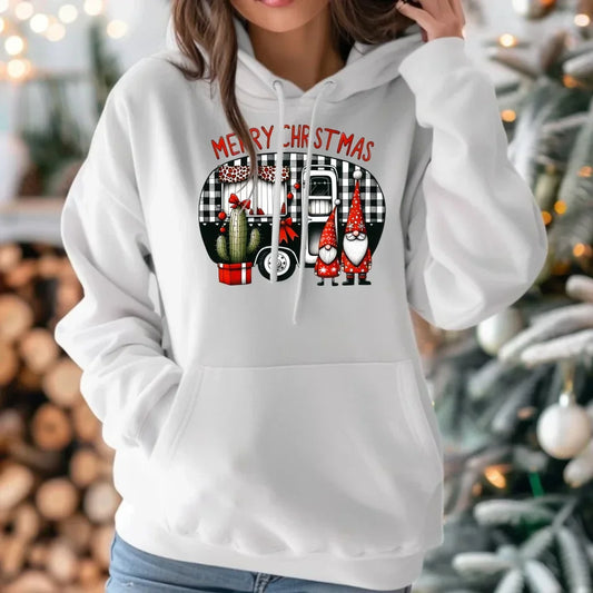 Merry Christmas | Świąteczna bluza damska z kapturem BN44 - StoryCups.pl