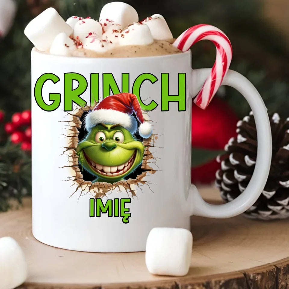 Grinch | Personalizowany kubek świąteczny BN112 - StoryCups.pl