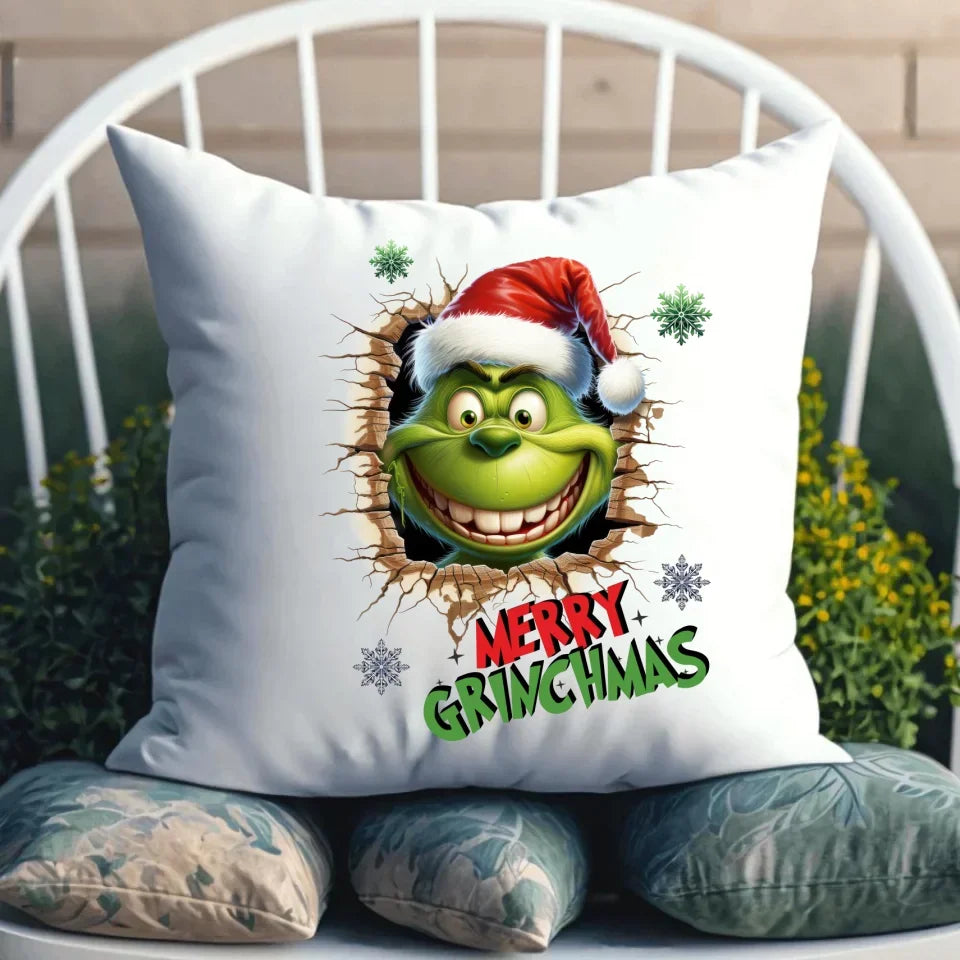 Merry Grinchmas | Świąteczna poduszka BN113 - StoryCups.pl
