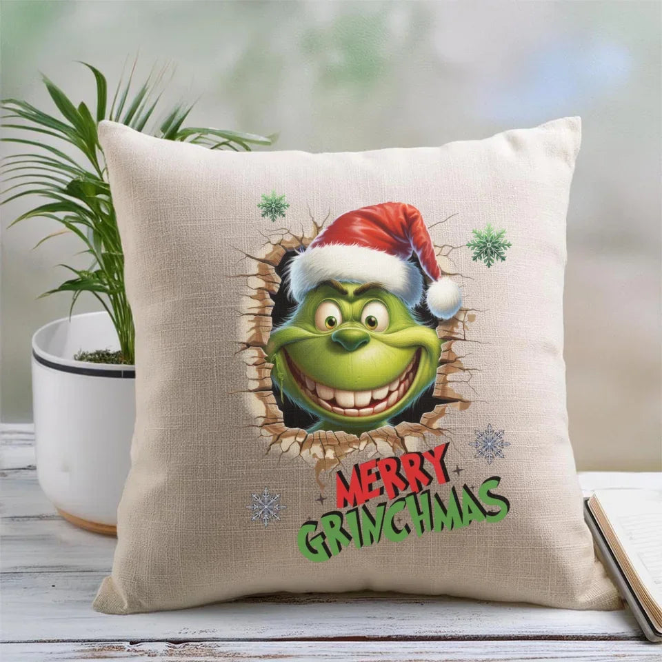 Merry Grinchmas | Świąteczna poduszka BN113 - StoryCups.pl
