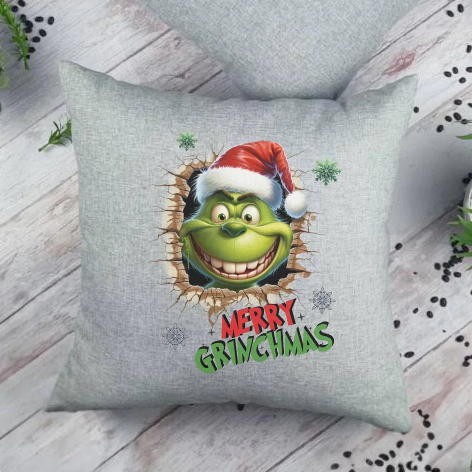 Merry Grinchmas | Świąteczna poduszka BN113 - StoryCups.pl