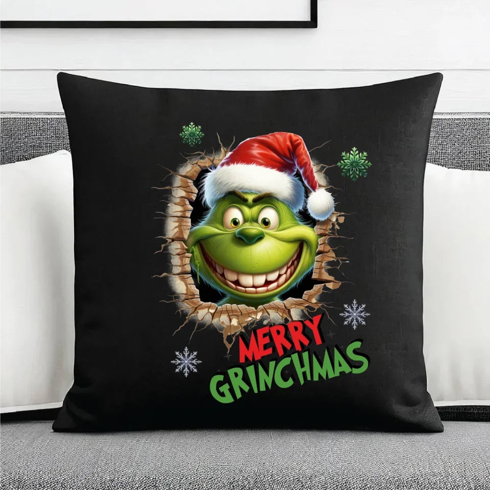 Merry Grinchmas | Świąteczna poduszka dekoracyjna BN113 - StoryCups.pl