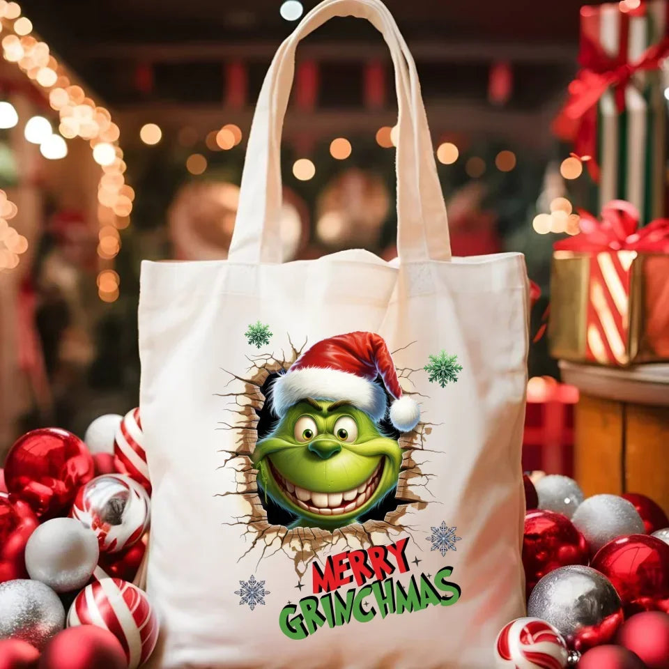 Merry Grinchmas | Świąteczna eco torba BN113 - StoryCups.pl