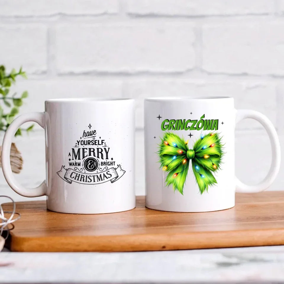 Grinczówa | Śmieszny kubek świąteczny dla niej BN114 - StoryCups.pl