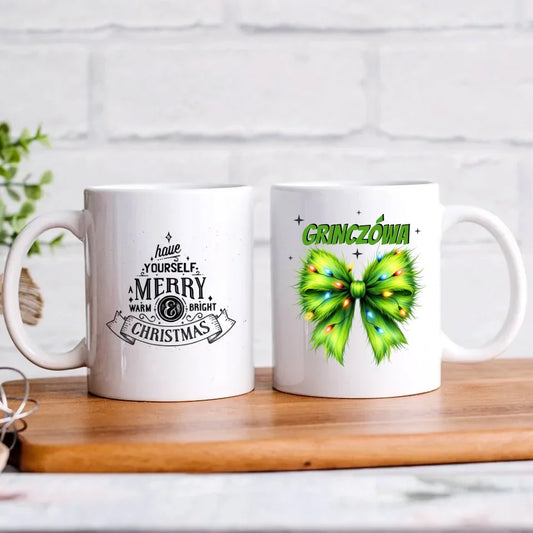 Grinczówa | Śmieszny kubek świąteczny dla niej BN114 - StoryCups.pl