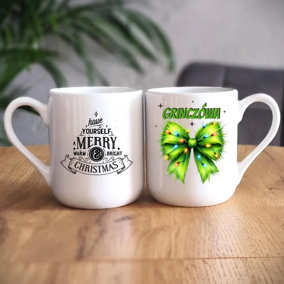 Grinczówa | Śmieszny kubek świąteczny dla niej BN114 - StoryCups.pl
