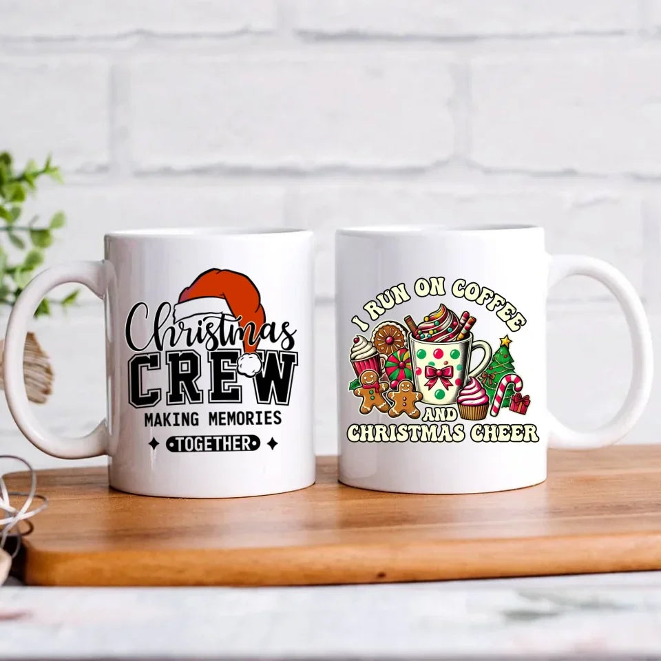 I run on coffee | Świąteczny kubek BN47 - StoryCups.pl