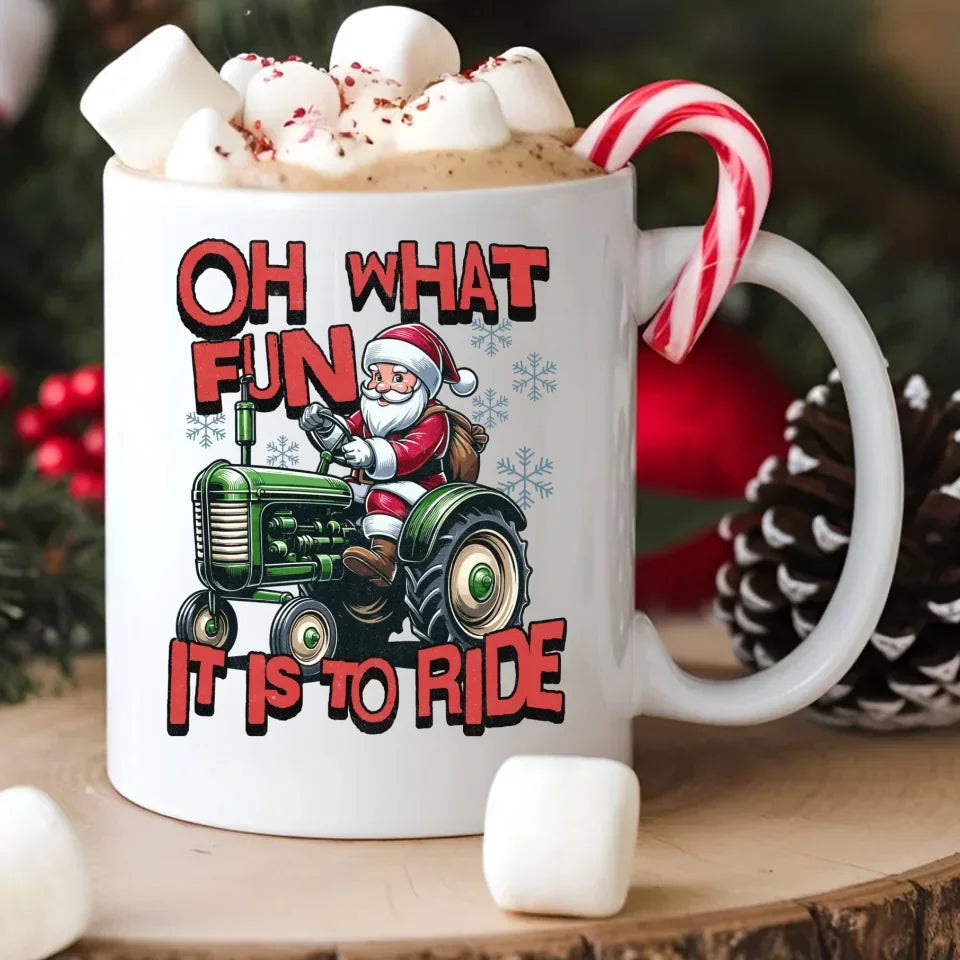 Oh what fun it is to ride | Świąteczny kubek BN48 - StoryCups.pl