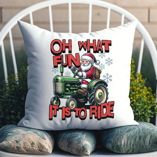 Oh what fun it is to ride | Świąteczna poduszka BN48 - StoryCups.pl