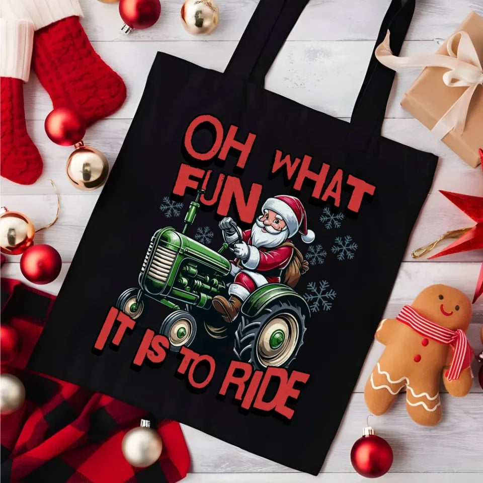 Oh what fun it is to ride | Świąteczna eco torba BN48 - StoryCups.pl