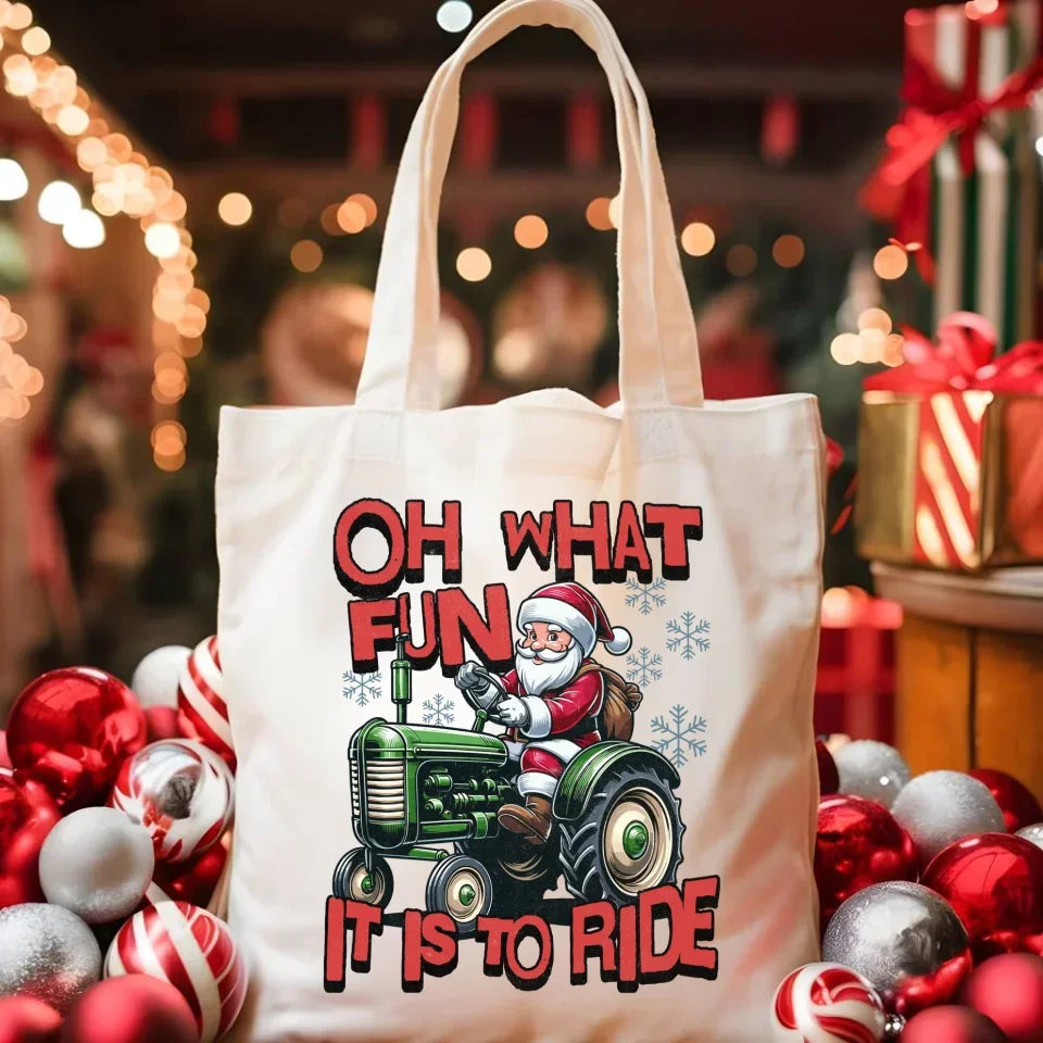 Oh what fun it is to ride | Świąteczna eco torba BN48 - StoryCups.pl