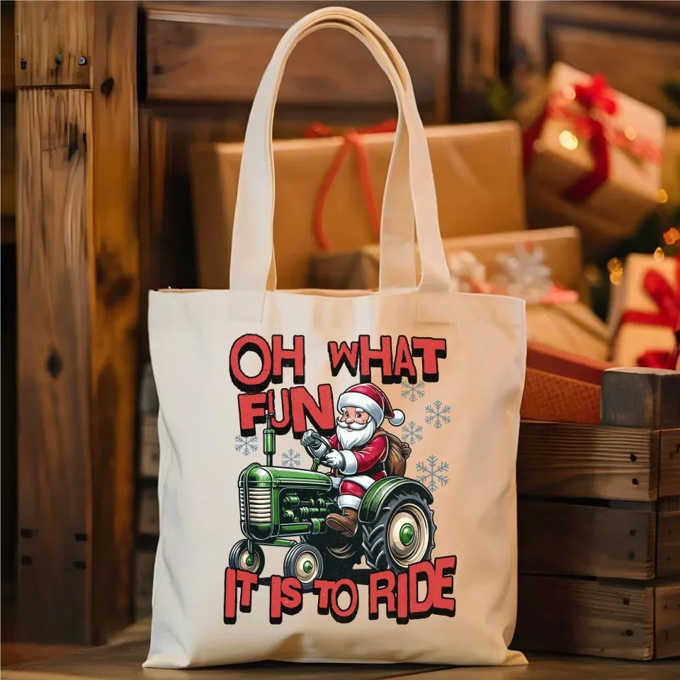 Oh what fun it is to ride | Świąteczna eco torba BN48 - StoryCups.pl
