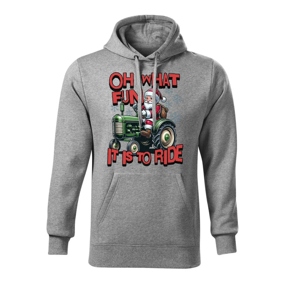 Świąteczna bluza męska z kapturem szara na prezent personalizacja hoodie Święta Boże Narodzenie Mikołajki