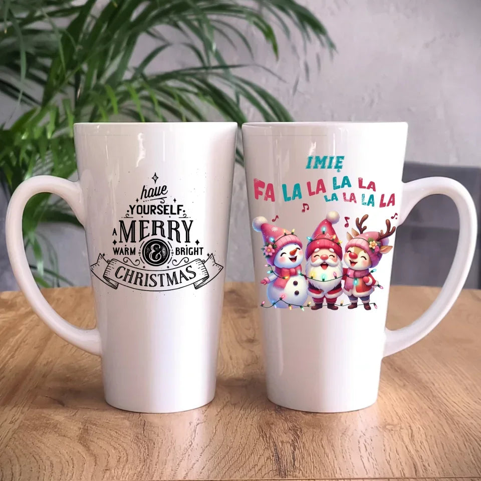 Fa la la la la | Świąteczny kubek z imieniem BN51 - StoryCups.pl