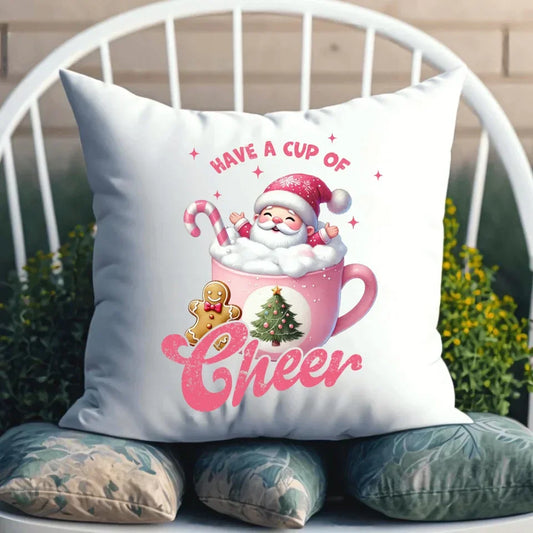 Have a cup of cheer | Poduszka świąteczna BN53 - StoryCups.pl