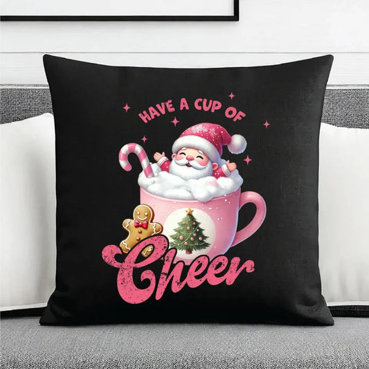 Have a cup of cheer | Poduszka dekoracyjna świąteczna BN53 - StoryCups.pl