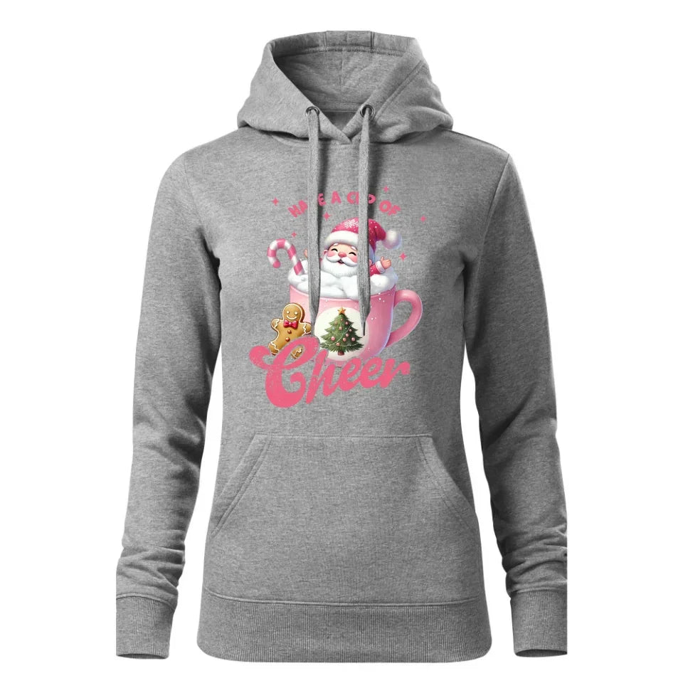 Have a cup of cheer | Świąteczna bluza damska z kapturem BN53 - StoryCups.pl