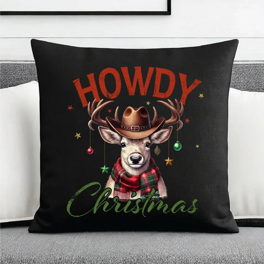 Howdy Christmas | Świąteczna poduszka dekoracyjna BN54 - StoryCups.pl
