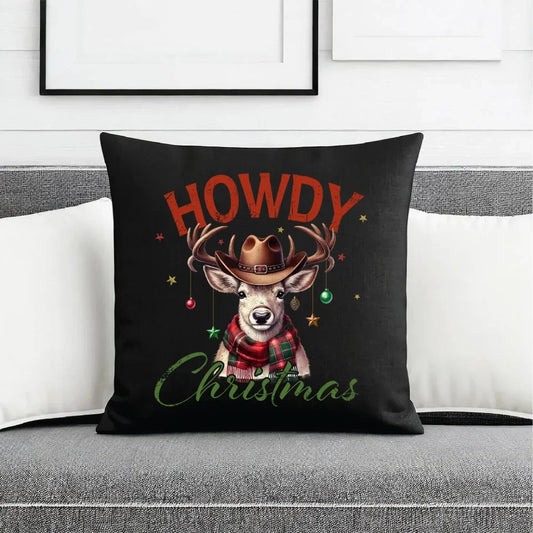 Howdy Christmas | Świąteczna poduszka dekoracyjna BN54 - StoryCups.pl