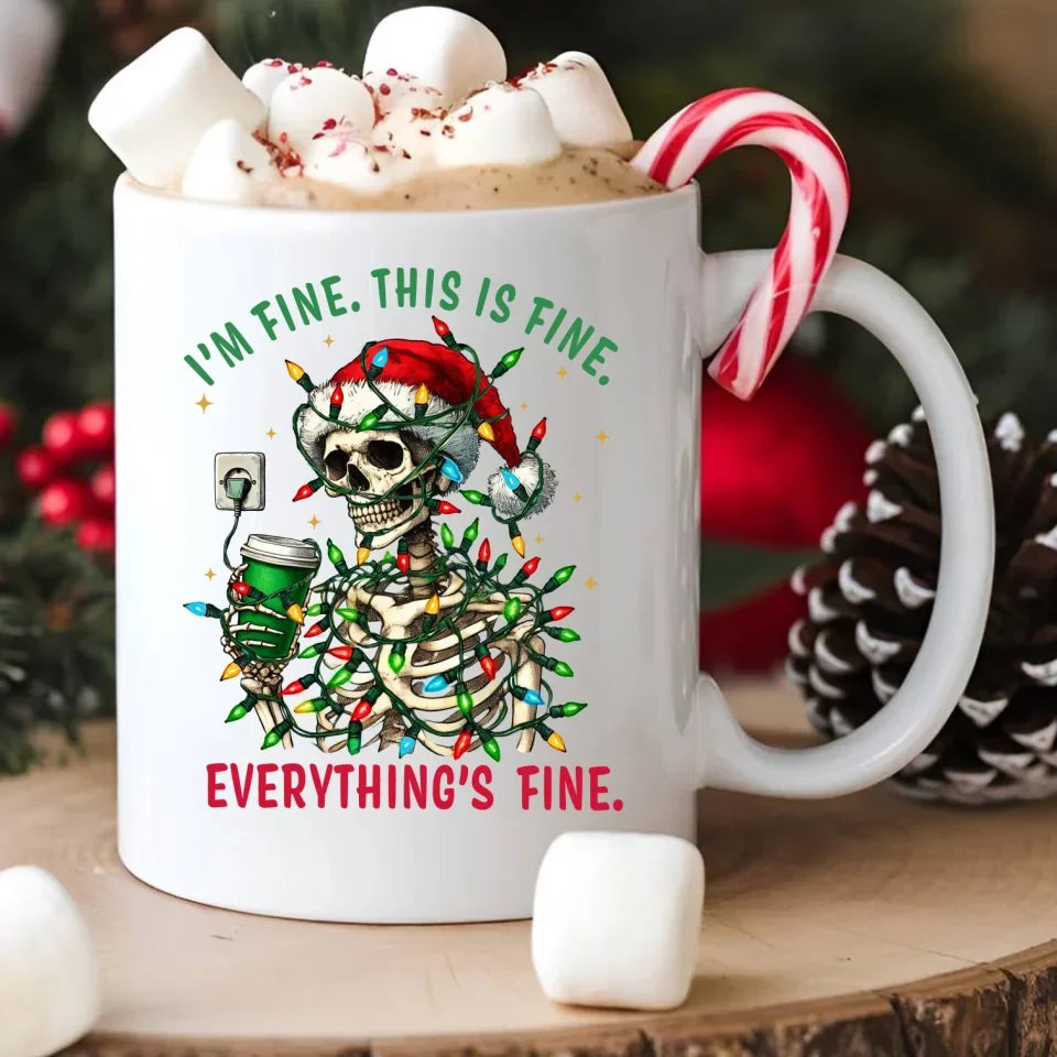 Everything's fine | Świąteczny kubek BN55 - StoryCups.pl