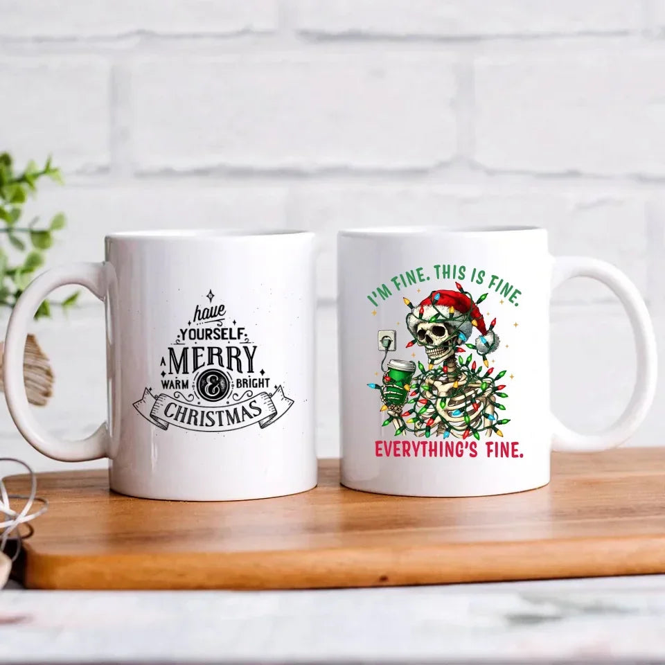 Everything's fine | Świąteczny kubek BN55 - StoryCups.pl
