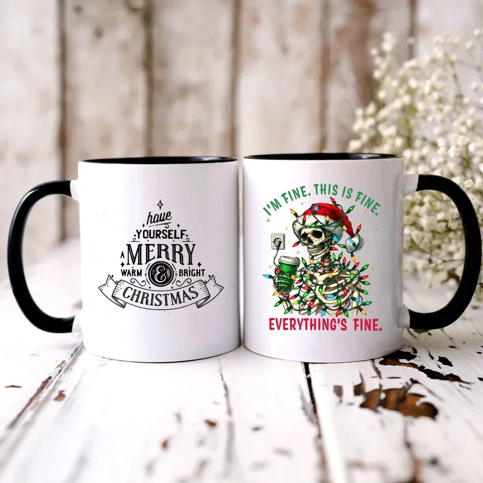Everything's fine | Świąteczny kubek BN55 - StoryCups.pl